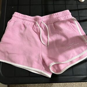 Women's Pink and White Shorts